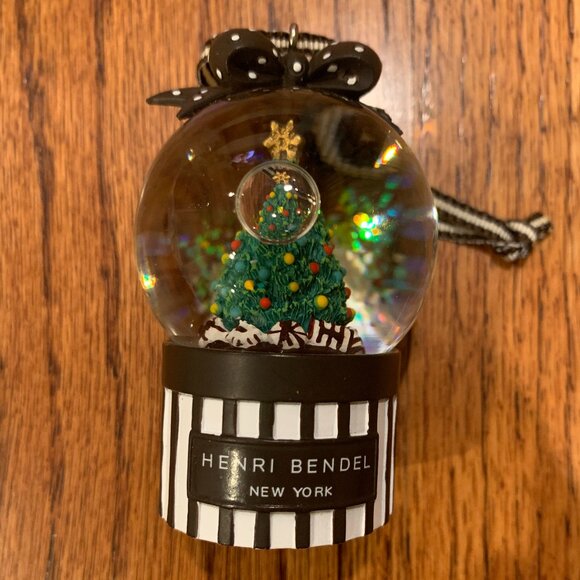 Henri Bendel Christmas Tree Mini Snow Globe Ornament - Picture 1 of 8